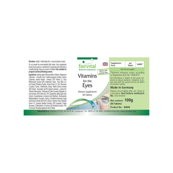 Augenvitamine (fairvital) englisch
