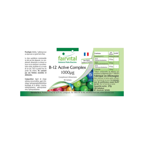 B-12 Aktiv-Komplex 1000µg (fairvital) französisch