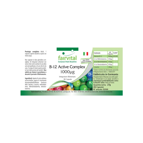 B-12 Aktiv-Komplex 1000µg (fairvital) italienisch