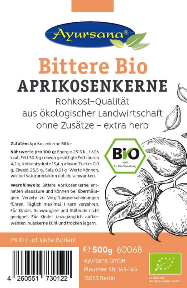 Bittere Bio Aprikosenkerne (Ayursana)_3