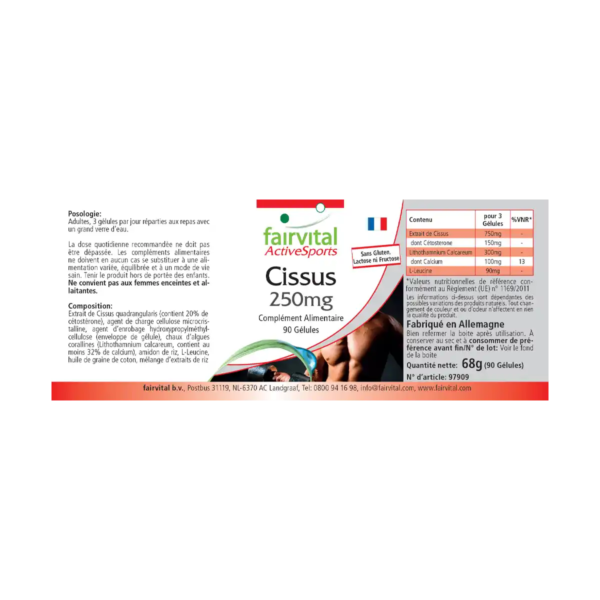 Cissus 250mg (fairvital) französisch