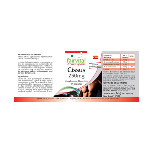 Cissus 250mg (fairvital) spanisch