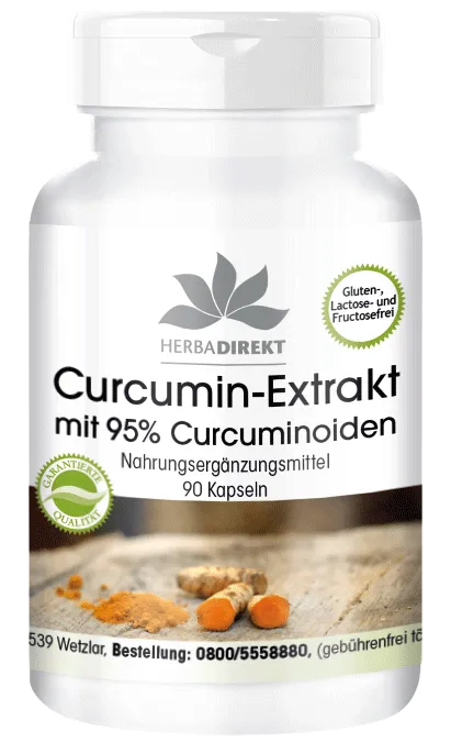Curcumin Extrakt mit 95% Curcuminoiden (Warnke)
