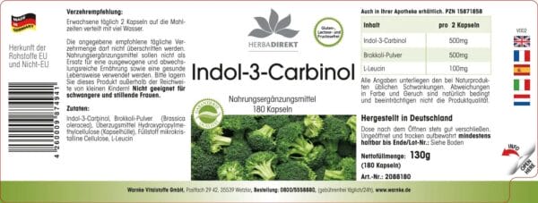 Indol-3-Carbinol Kapseln (Warnke) - deutsch