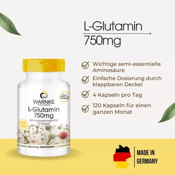 L-Glutamin 750mg (Warnke) 1