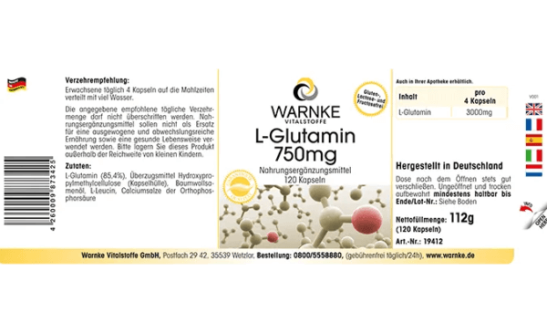 L-Glutamin 750mg (Warnke) - deutsch