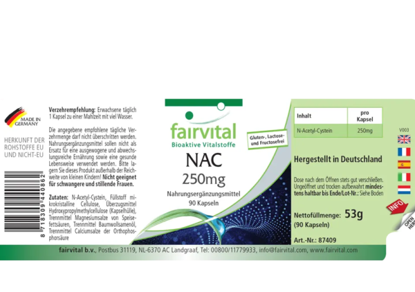 NAC 250mg (fairvital) deutsch