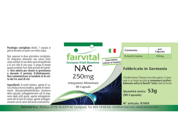 NAC 250mg (fairvital) italienisch