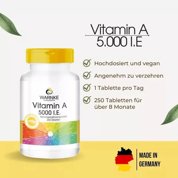 Vitamin A 5000 I.E. (Warnke) 7