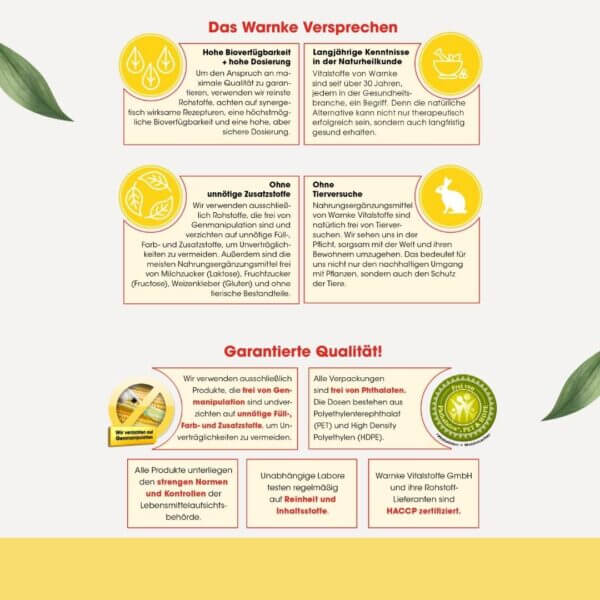 Warnke Vitalstoffe Qualität