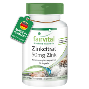 Zinkcitrat mit 50mg Zink (fairvital)