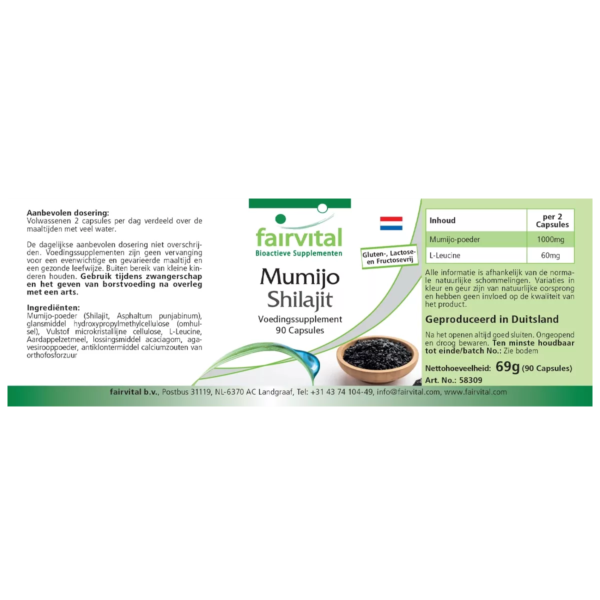 Mumijo Shilajit (fairvital) niederländisch