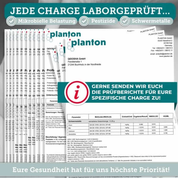 QIDOSHA - jede Charge laborgeprüft!