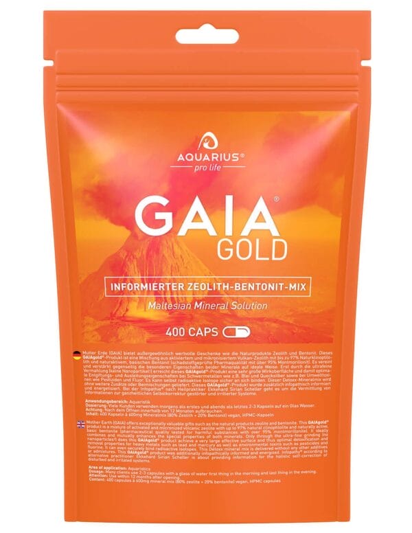 Zeolith-Bentonit-Mix GAIAgold Kapseln (AQUARIUS)