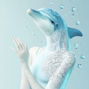 Trockene Haut Banner