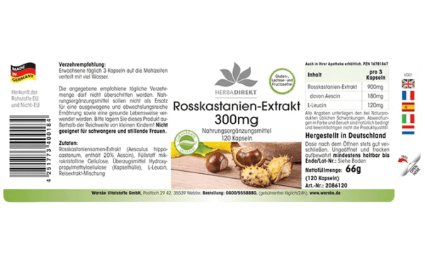 Rosskastanien-Extrakt 300mg (Warnke)_deutsch