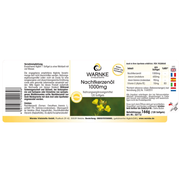 Nachtkerzenöl 1000mg (Warnke)_deutsch