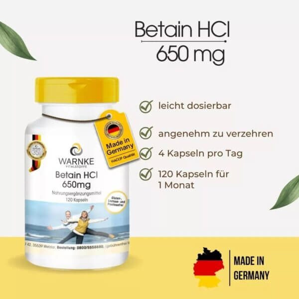 Betain HCl 650mg (Warnke) 1