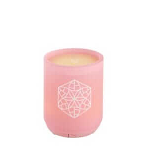 TaoCandle Glas - altrosa mit Baldini Selbstliebe (TAOASIS)