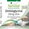 Zinkbisglycinat mit 25mg Zink (fairvital) deutsch