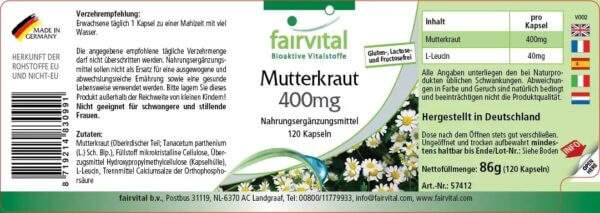 Mutterkraut 400mg (fairvital) deutsch