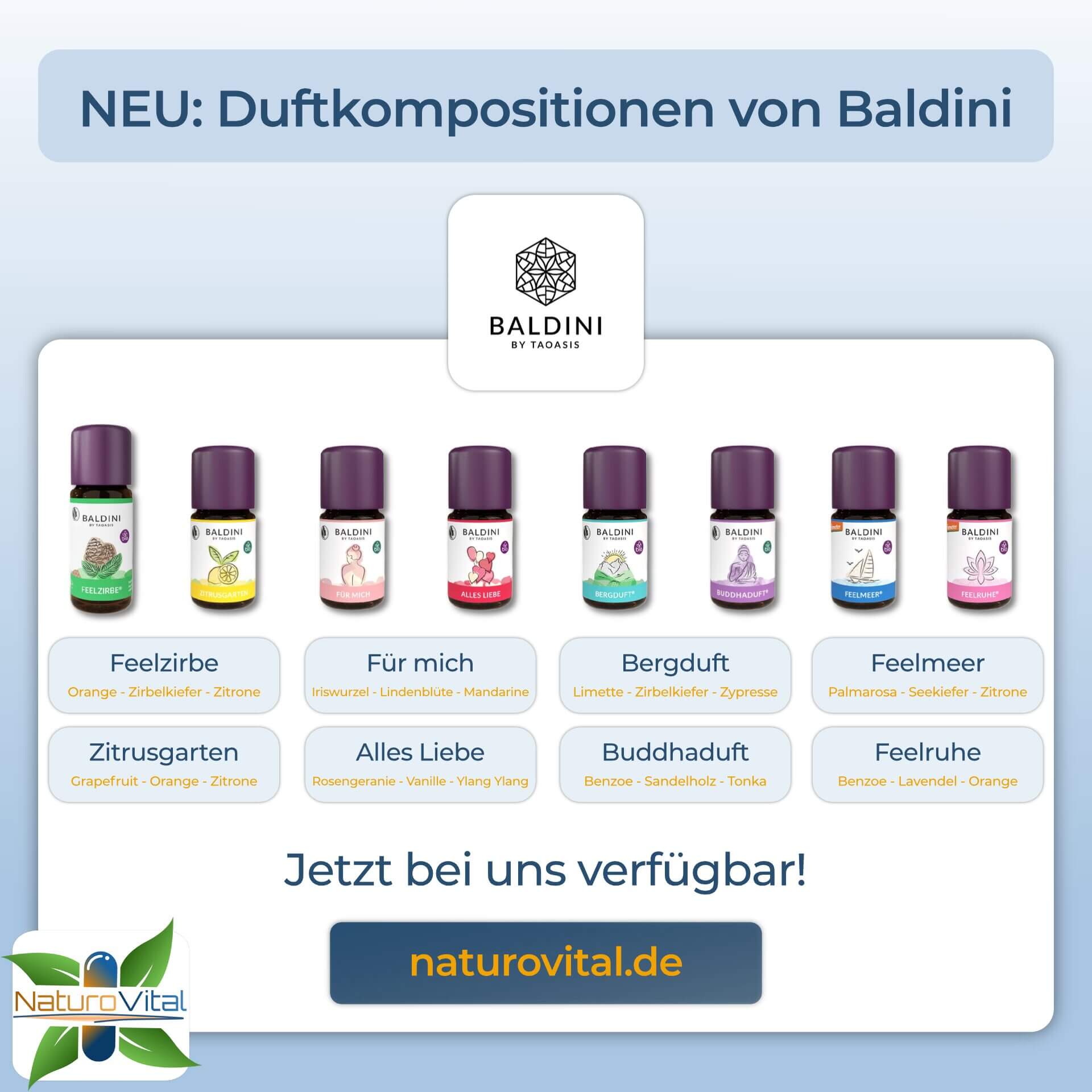 NEU - Duftkompositionen von Baldini bei NaturoVital