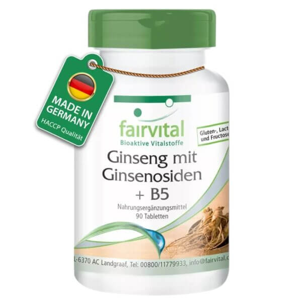 Ginseng mit Ginsenosiden + B5 (fairvital)