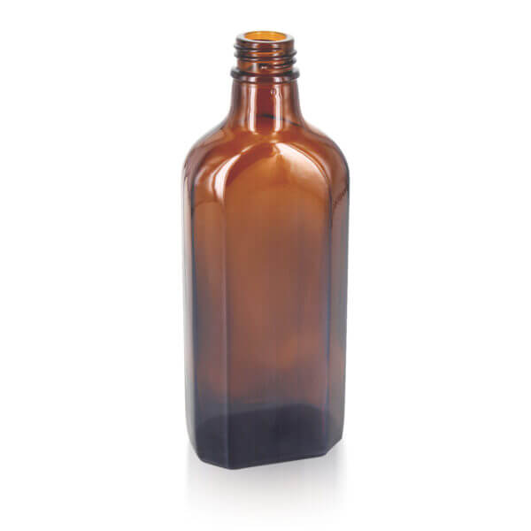 Glasflasche Braunglas Meplatflasche