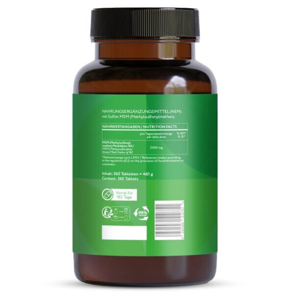 MSM 1000mg Tabletten (Vitabay) 1