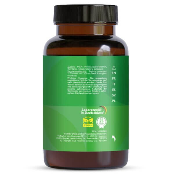 MSM 1000mg Tabletten (Vitabay) 2