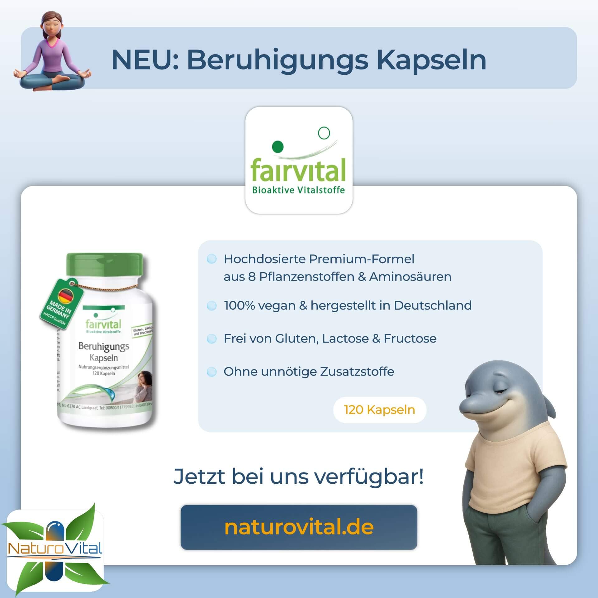 NEU - Beruhigungs Kapseln von fairvital bei NaturoVital