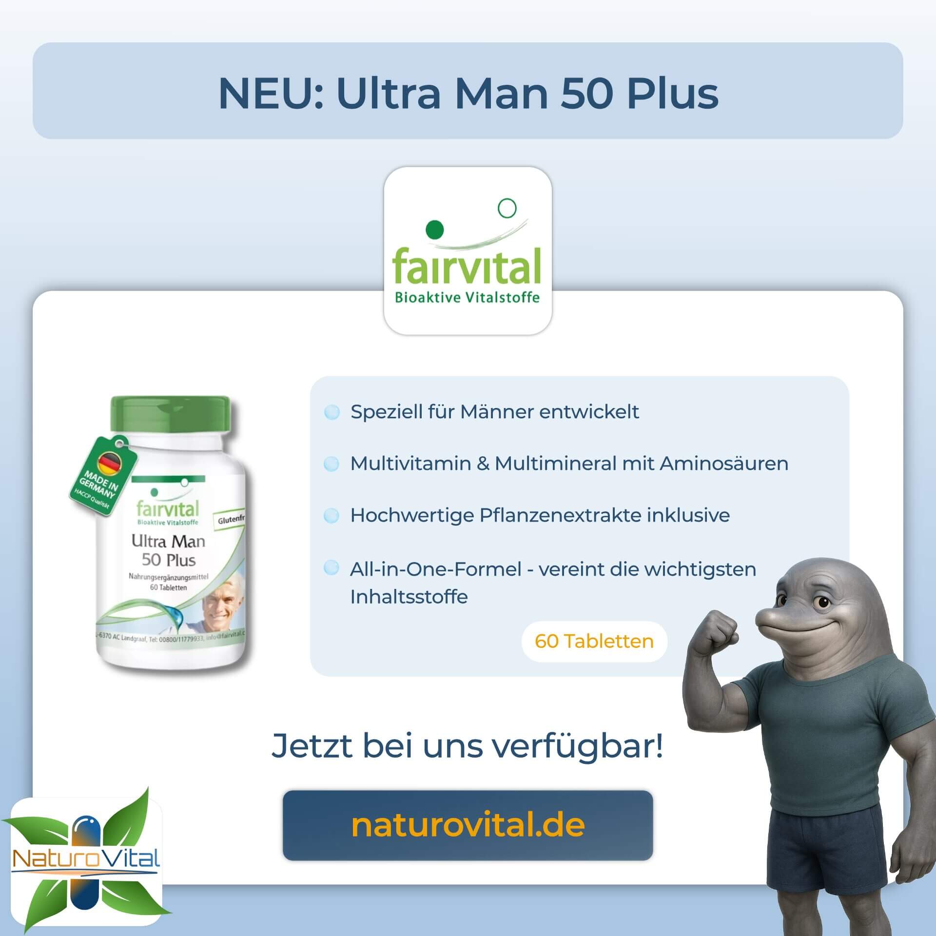 NEU - Ultra Man 50 Plus von fairvital bei NaturoVital