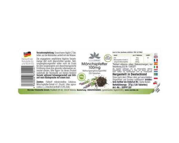 Mönchspfeffer 100mg (Warnke) deutsch